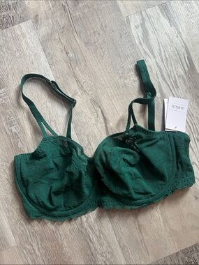 Auden Emerald Lace Underwire Bra